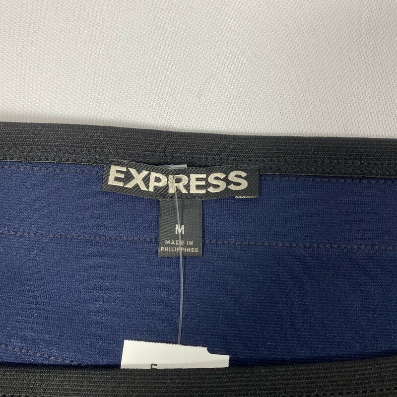 Express Striped Criss Cro, Black An, Size: Medium
