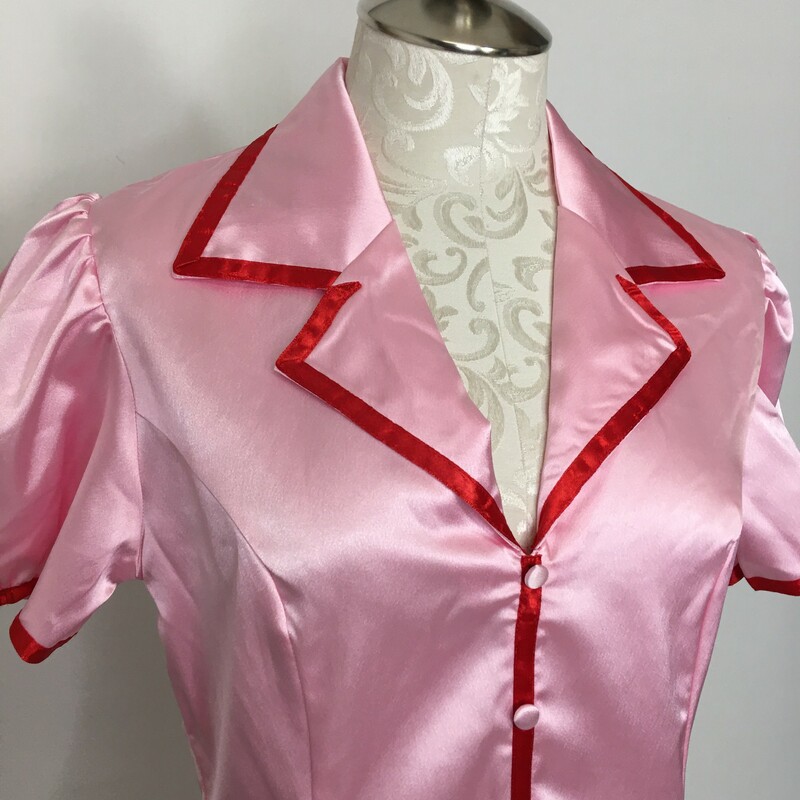 125-160 Elegant Moments, Pink, Size: M/L pink and red nurse costume has apron 100% polyester  good