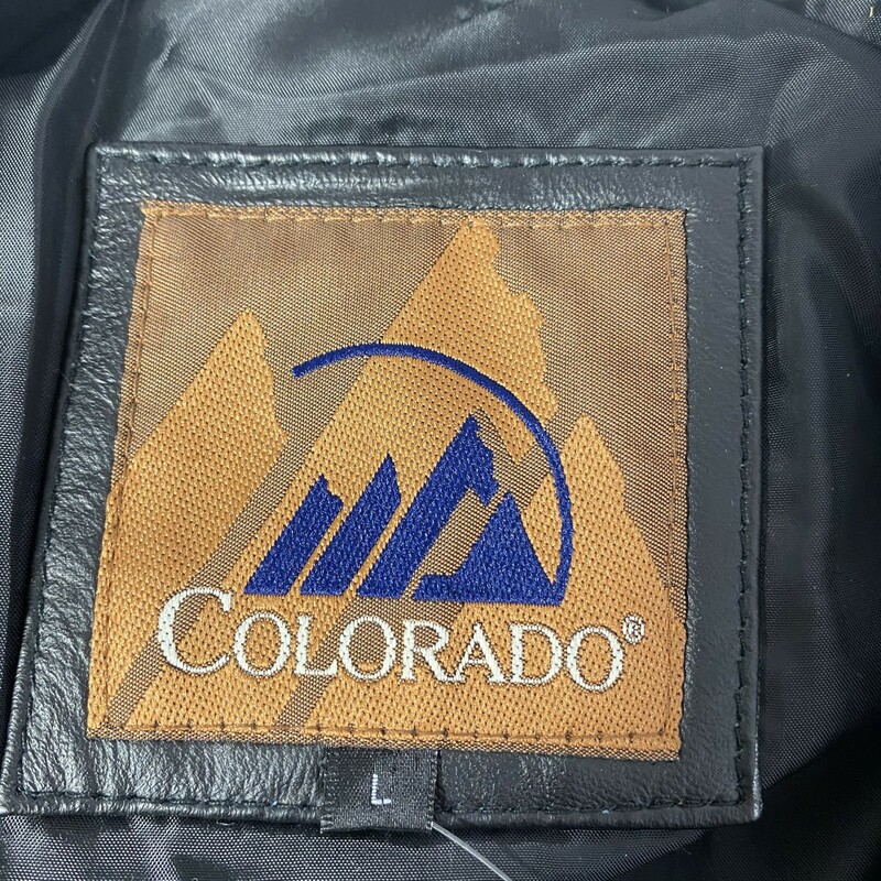 Colorado Long Leather Jac, Black, Size: Large shell: genuine leather lining: 100% acrylic