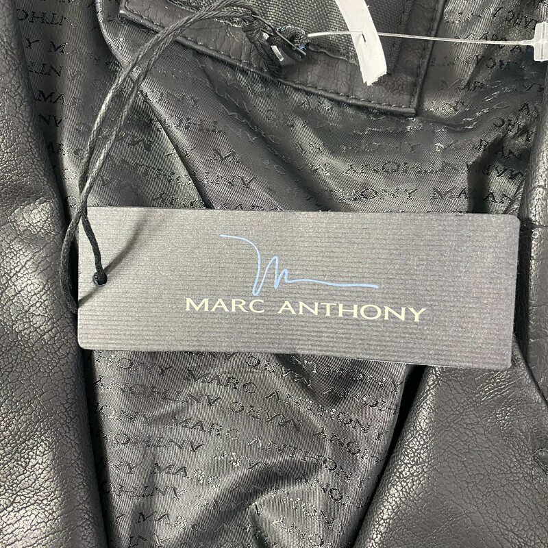 Marc Anthony New Leather, Black, Size: XL