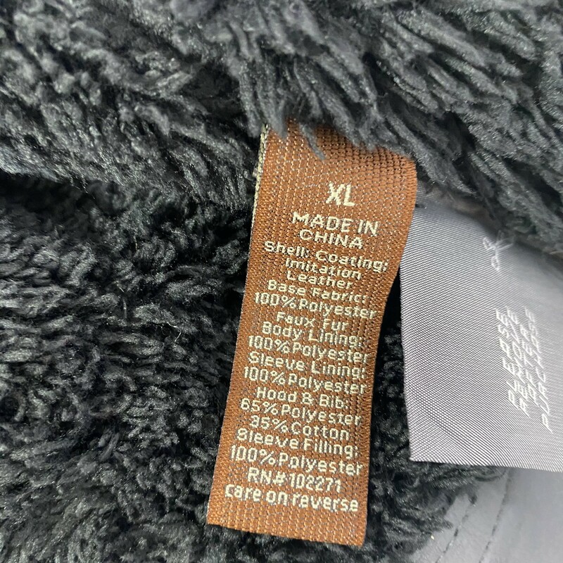 Sonoma Fur Lined Leather, Grey, Size: XL