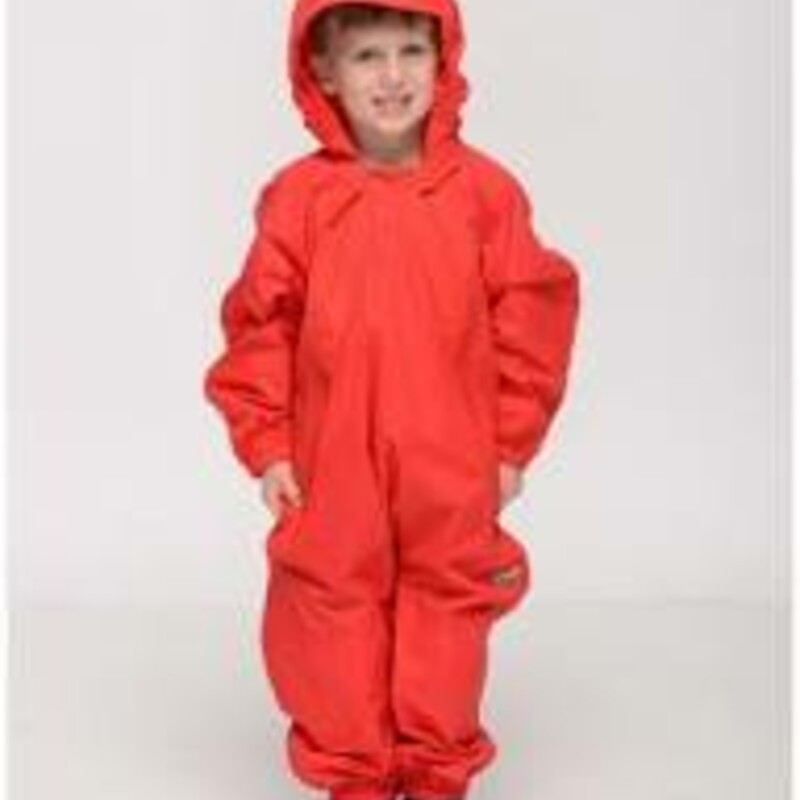 Splashy Rain Suit, Red, Size: 6-12M<br />
NEW!<br />
100 % Waterproof<br />
Two Zippers!<br />
Daycare Friendly Design<br />
Fits Large