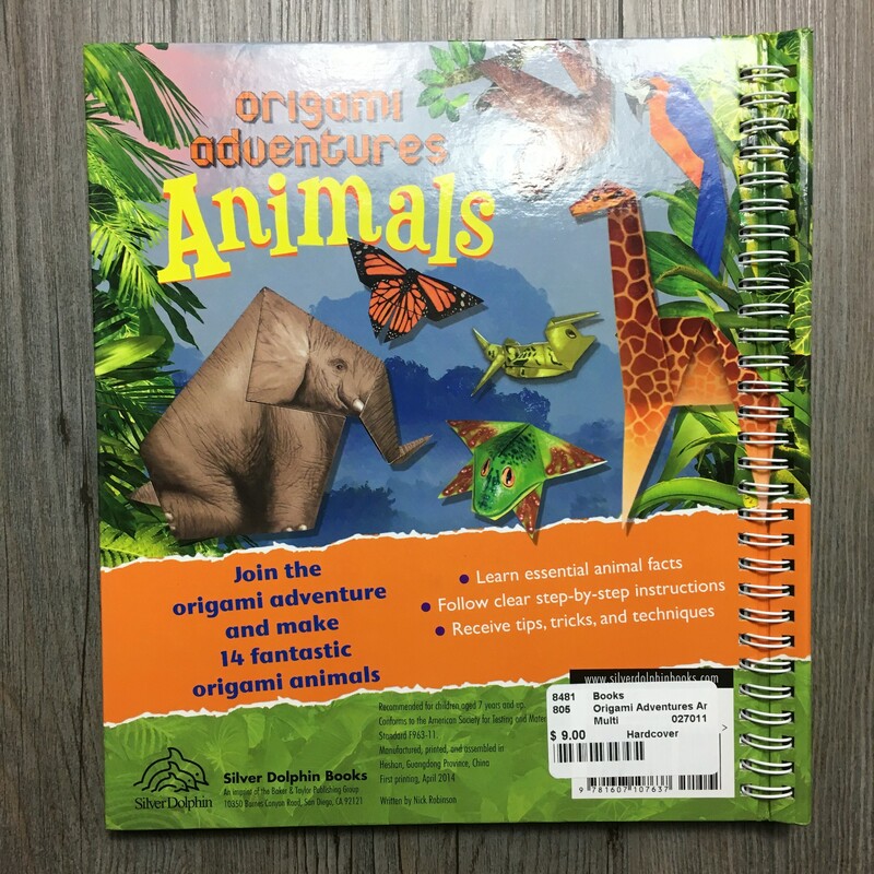 Origami Adventures Animal, Multi, Size: Hardcover