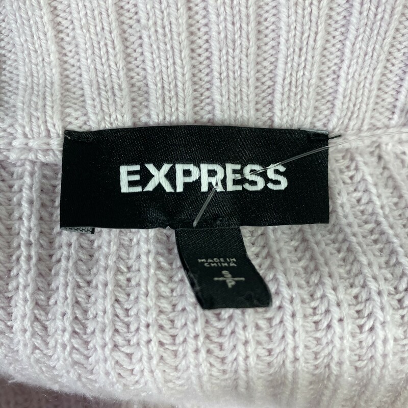 Express V Neck Sweater Wi, Purple, Size: Small