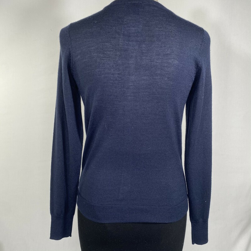 105-259 The Limited, Navy Blu, Size: Small navy blue cardigan 51% acrylic 49% wool  good