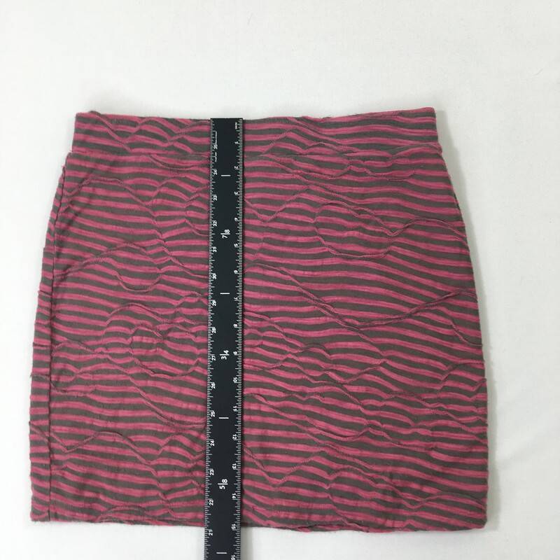 Free People Striped Skirt, Pink, Size: Small 57% cotton 43% polyester