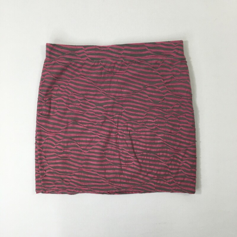 Free People Striped Skirt, Pink, Size: Small 57% cotton 43% polyester