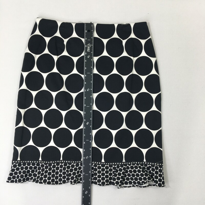 Skirtin Around Polka Dot, Black, Size: 10 100% cotton