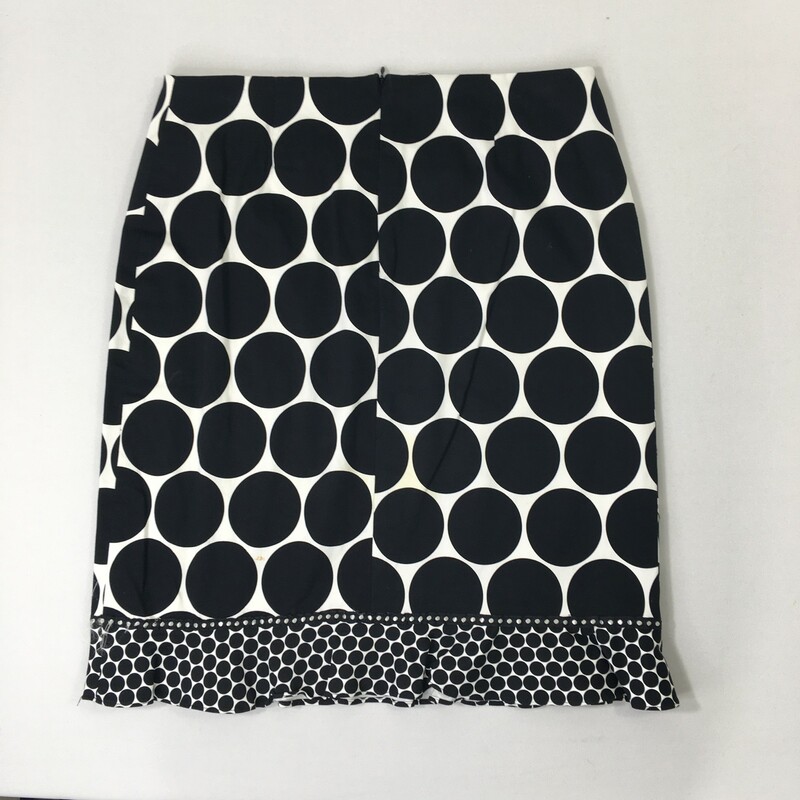 Skirtin Around Polka Dot, Black, Size: 10 100% cotton