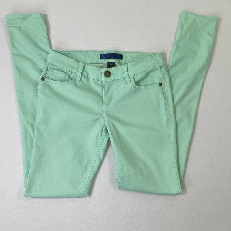 Tinsel Skinny Jeans, Green, Size: 25