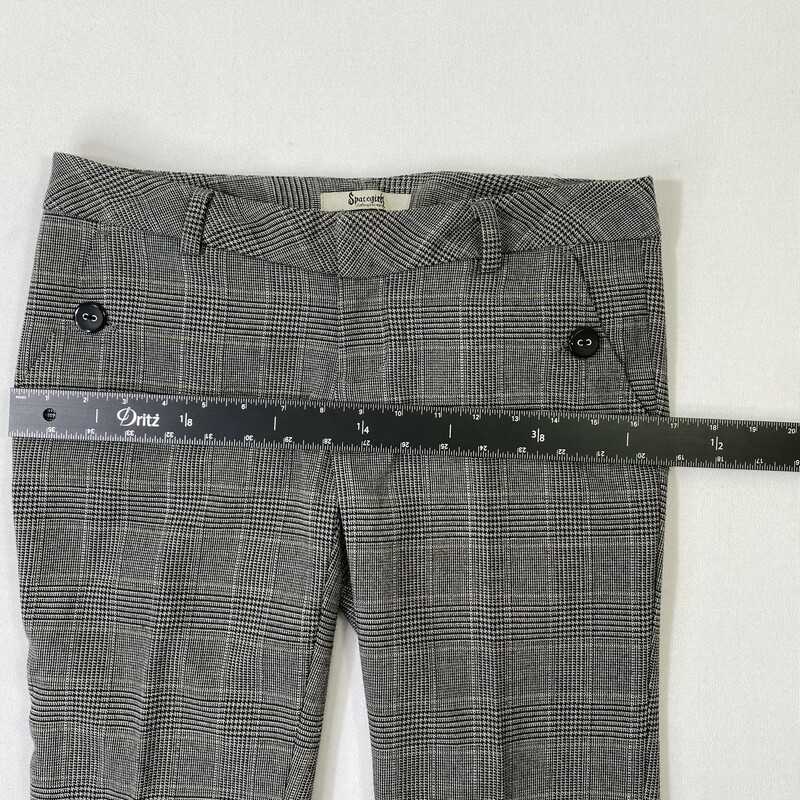 Spacegirlz Plaid Cropped, Grey, Size: 1