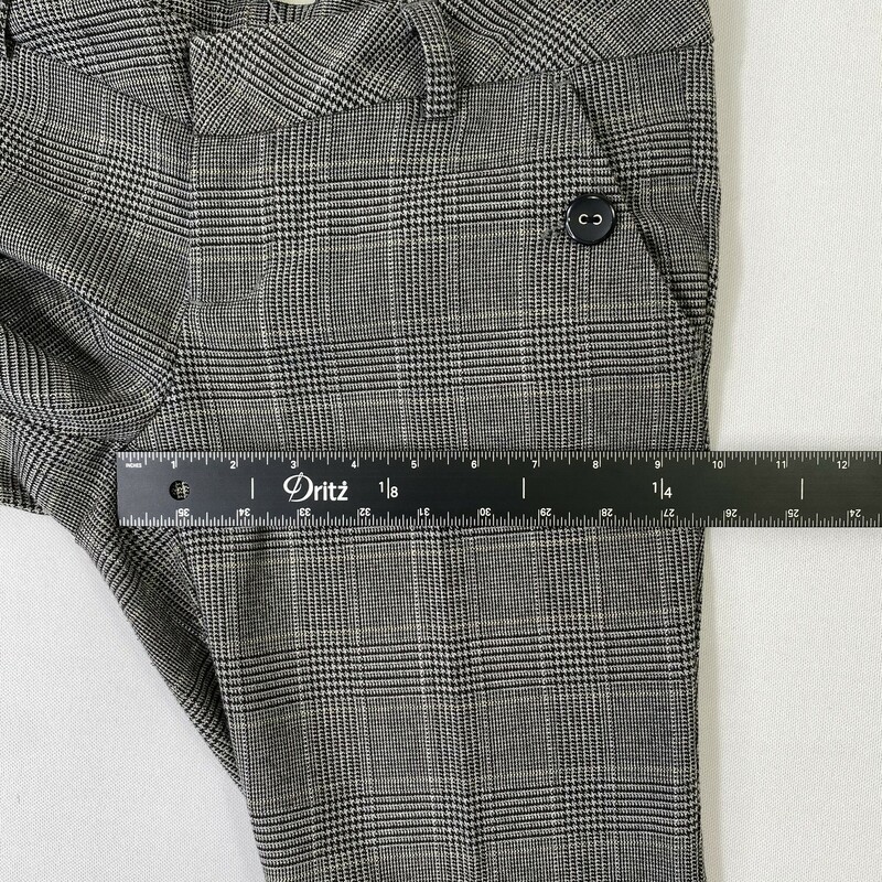 Spacegirlz Plaid Cropped, Grey, Size: 1