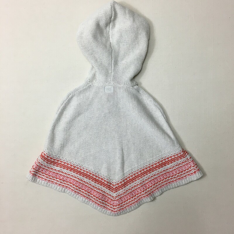 Gap Knit Poncho/hood, Cream, Size: 5Y