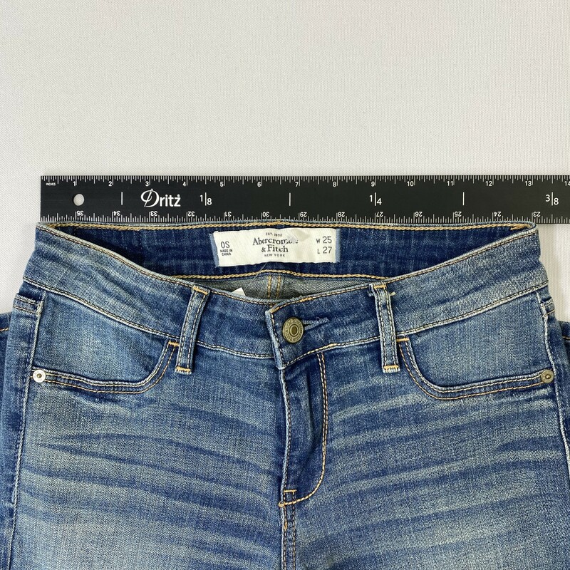 103-159 Abercrombie, Blue, Size: 25 Regular Blue Skinny Jeans x  Good