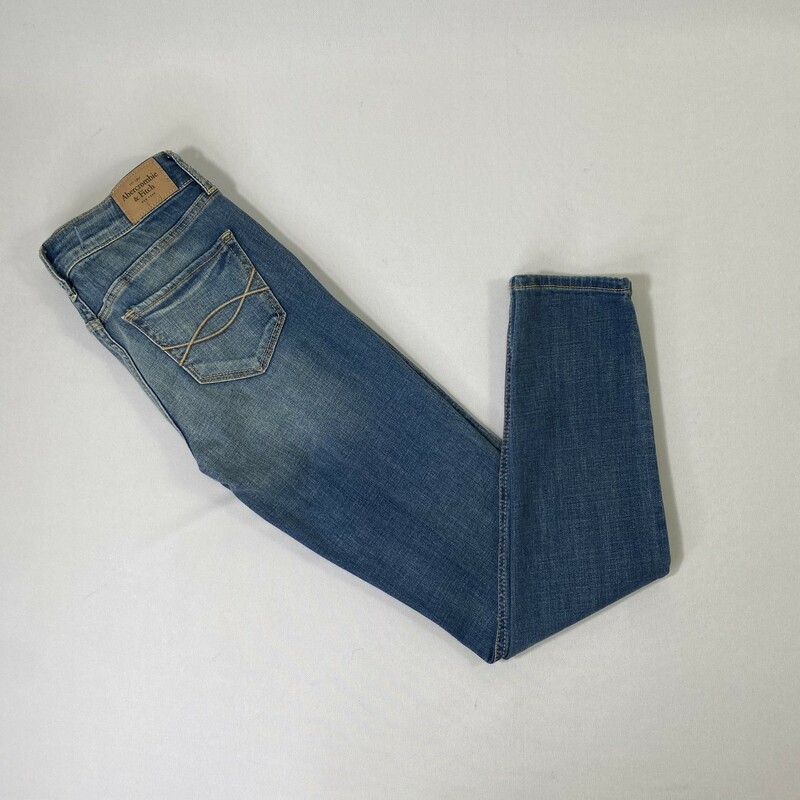 103-159 Abercrombie, Blue, Size: 25 Regular Blue Skinny Jeans x  Good