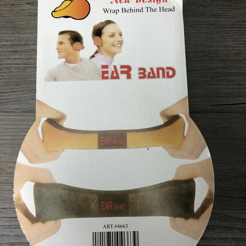 Ear Band - Behind The Head,<br />
Black,<br />
Size: One Size<br />
New