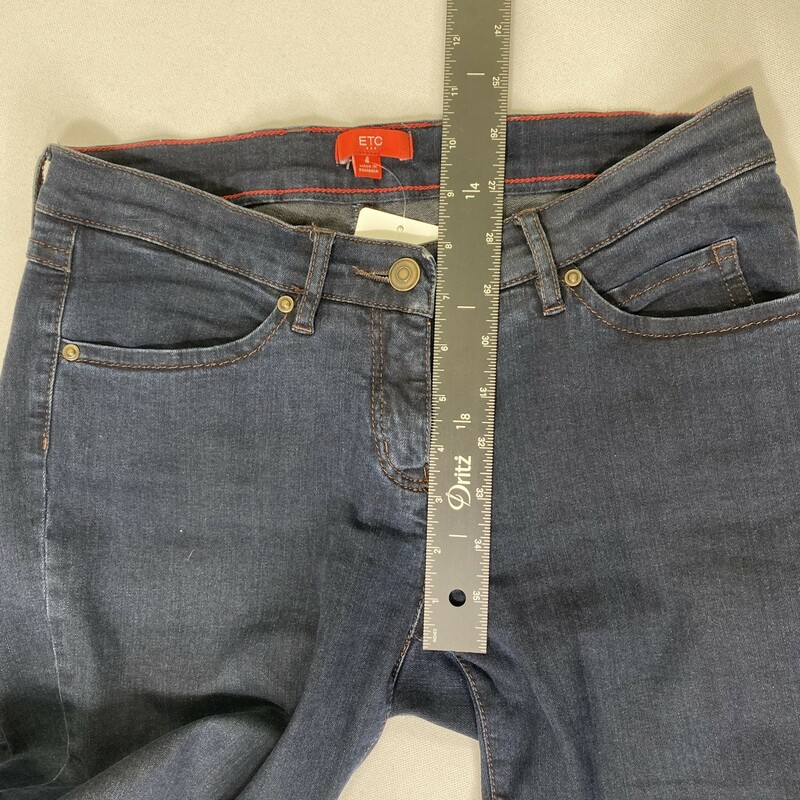 107-118 Etc, Blue, Size: 4 Blue stretch jeans cotton/polyesther/spandex