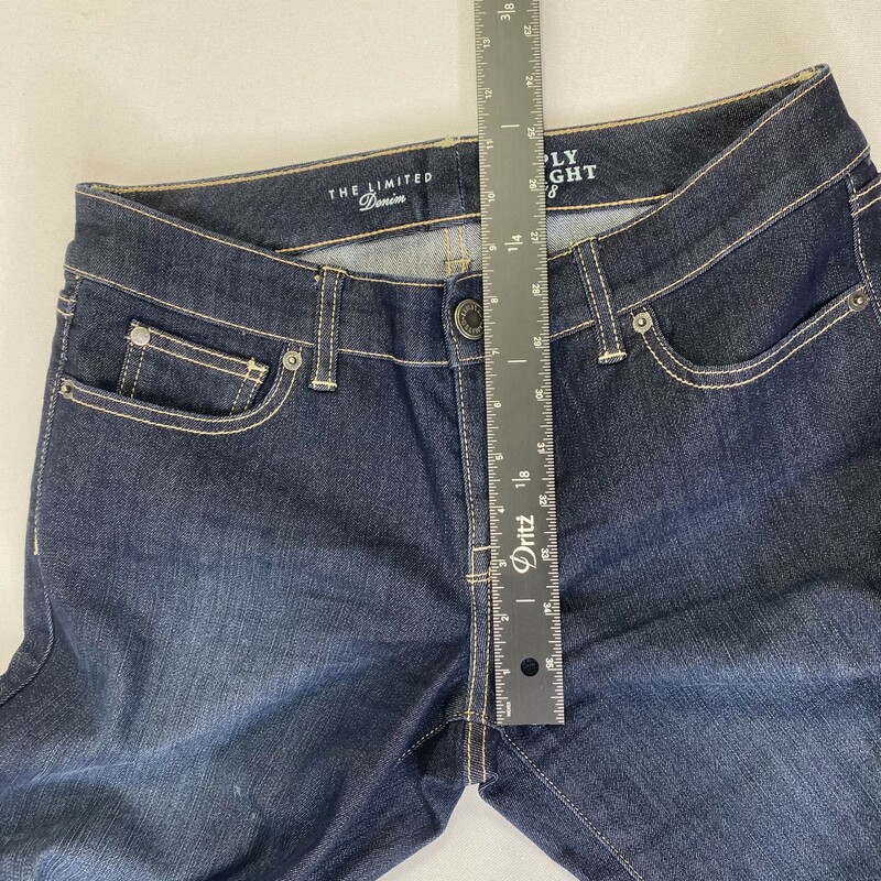 The Limited Straight Jean, Extra Da, Size: 6