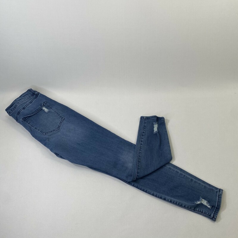 115-043 Refuge, Blue, Size: 4 High-Waisted Blue Jeans x  Good
