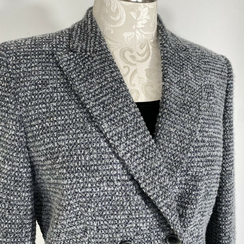 Austin Reed Button Jacket, Grey, Size: 8 44% acrylic 16% polyester 16% rayon 15% polyamide 9% wool