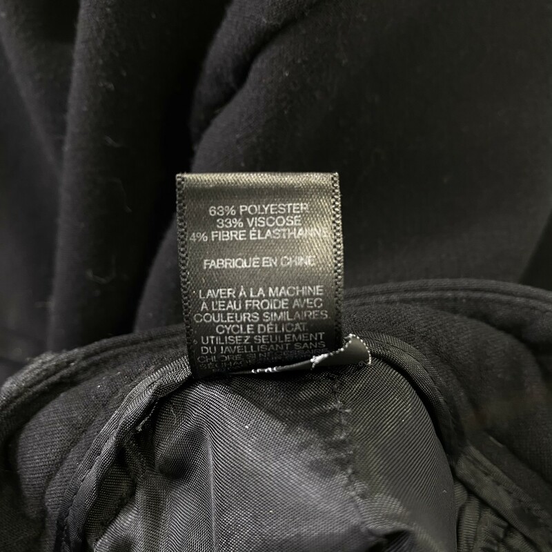 100-829 Express, Black, Size: 2 black tight work pants 63% polyester 33% viscose 4% spandex  good