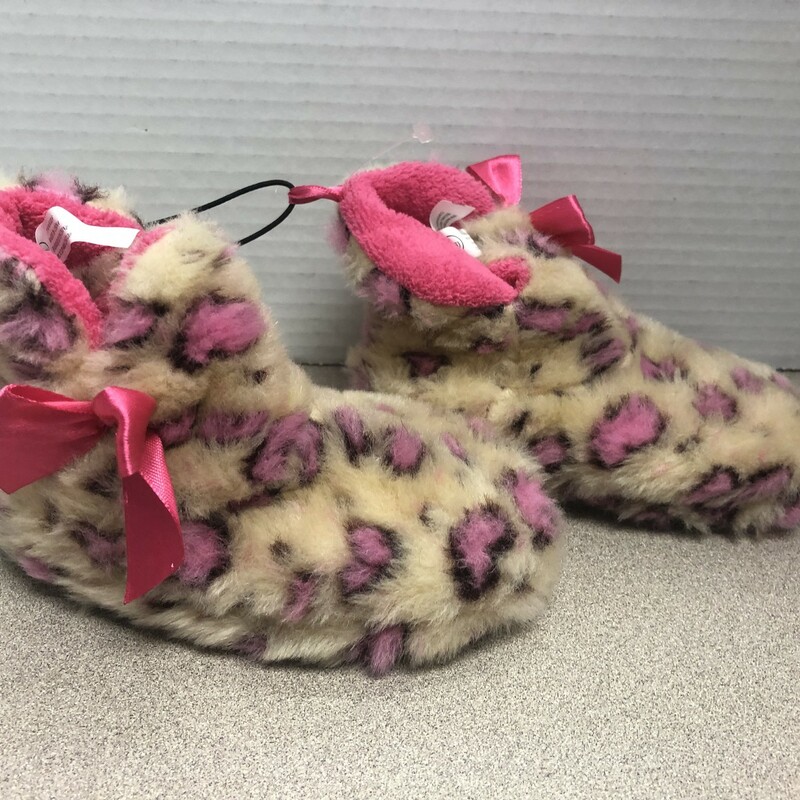 George Indoor Slippers, Pink/bro, Size: 5-6T