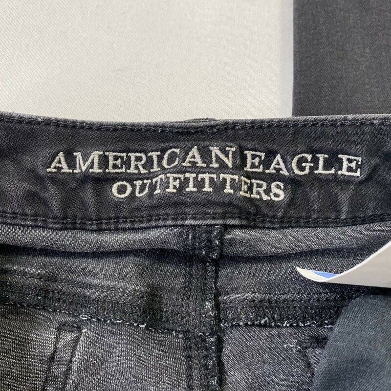 103-164 American Eagle, Black, Size: 0 Super Skinny Black Jeans x  Good