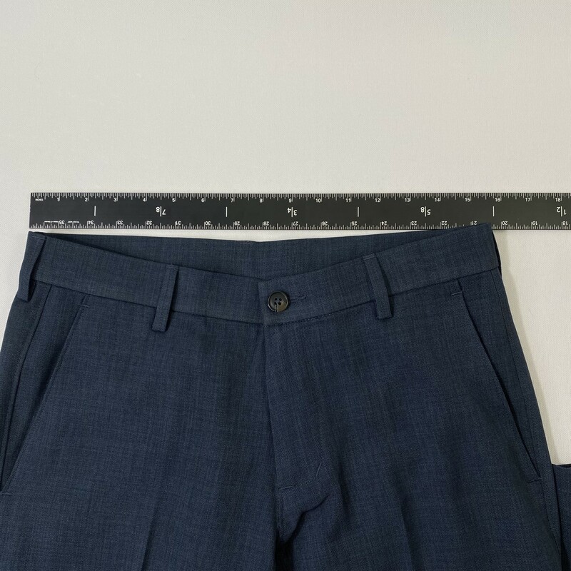 105-151 Haggar, Navy Blu, Size: 30x30 Navy Blue Dress Pants 100% Polyester