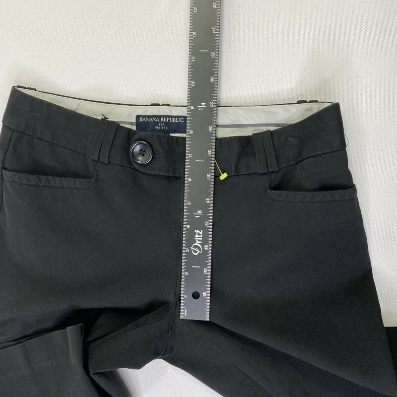 102-278a Banana Republic, Black, Size: 4 black petite pants 60% cotton 32% rayon 8% spandex  good