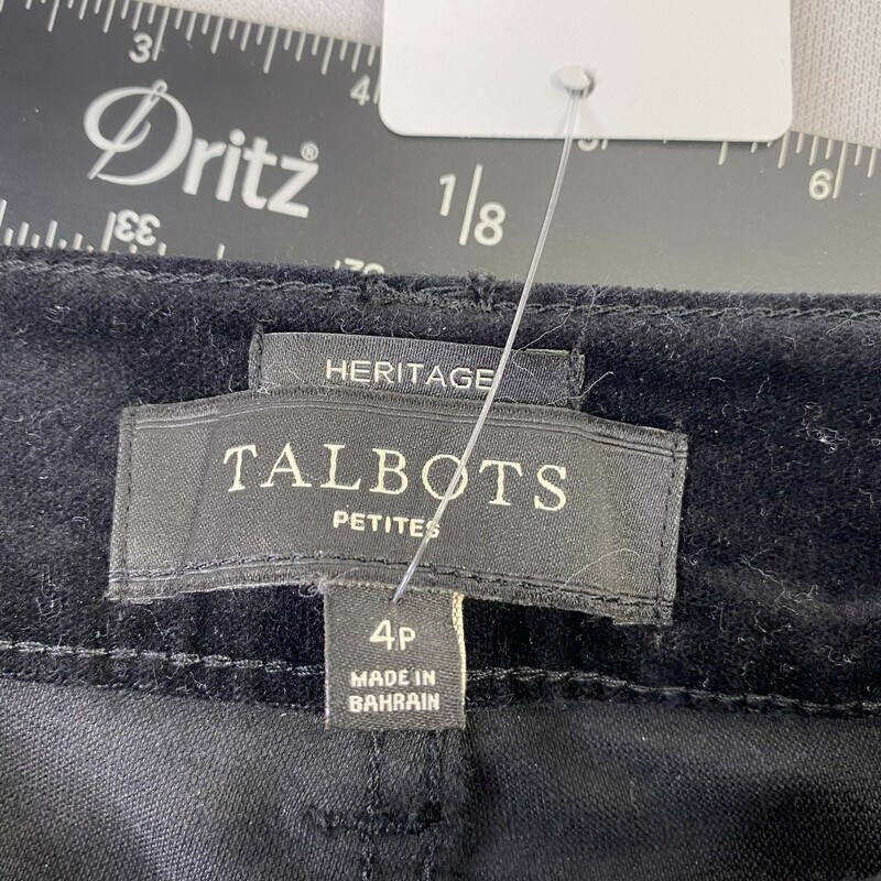 122-087 Talbots, Black, Size: 4