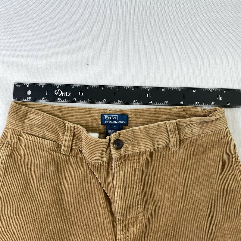 100-653 Polo By Ralph Lau, Tan, Size: 16 Tan corduroy pants 100% cotton