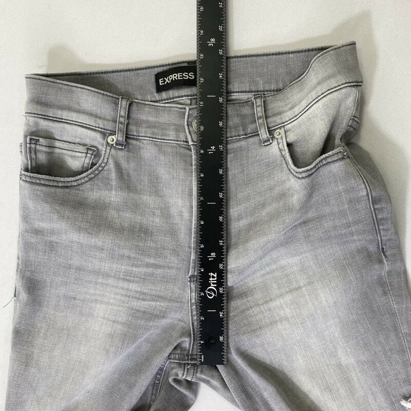 Express Skinny Jean Leggi, Light Gr, Size: 8