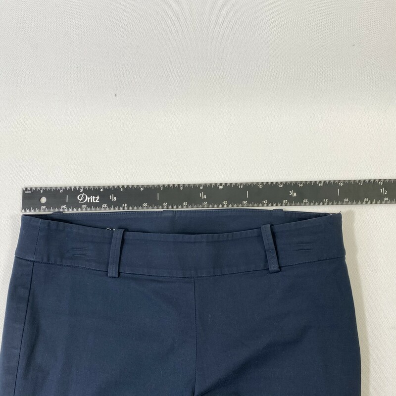 100-1060 Ann Taylor, Navy Blu, Size: 2 navy blue womens crop dress pants no tag  good