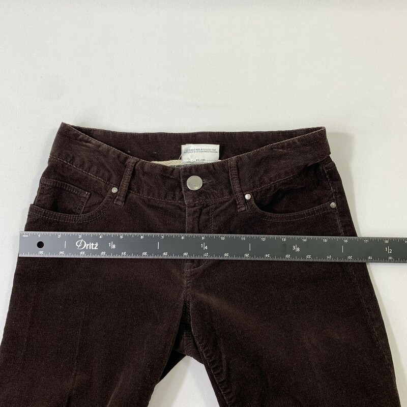 100-0200a Banana Republic, Brown, Size: 2 Courdoroy straight leg pants  98% cotton 2% elastane  Good  Condition