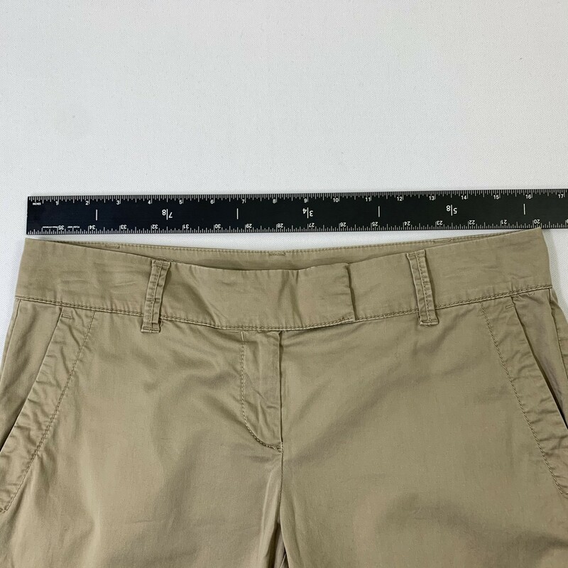 111-006 Ann Taylor, Khaki/be, Size: 4 Khaki Capri Pants   Good  Condition