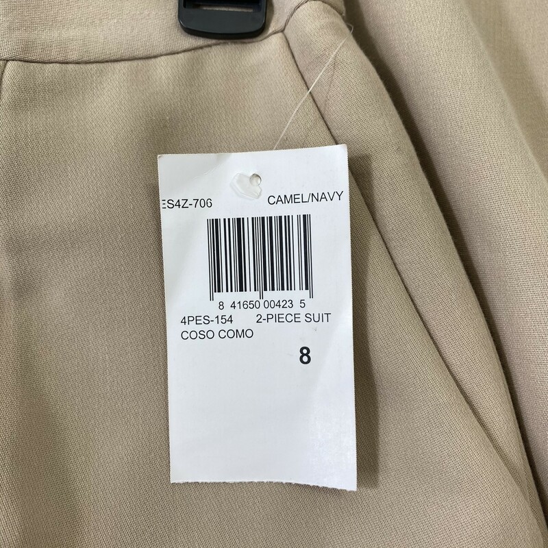 121-050 Perry Ellis womens beige dress pants 75% polyester, 25% viscose, lining 100% acetate Size 8<br />
13.4 oz