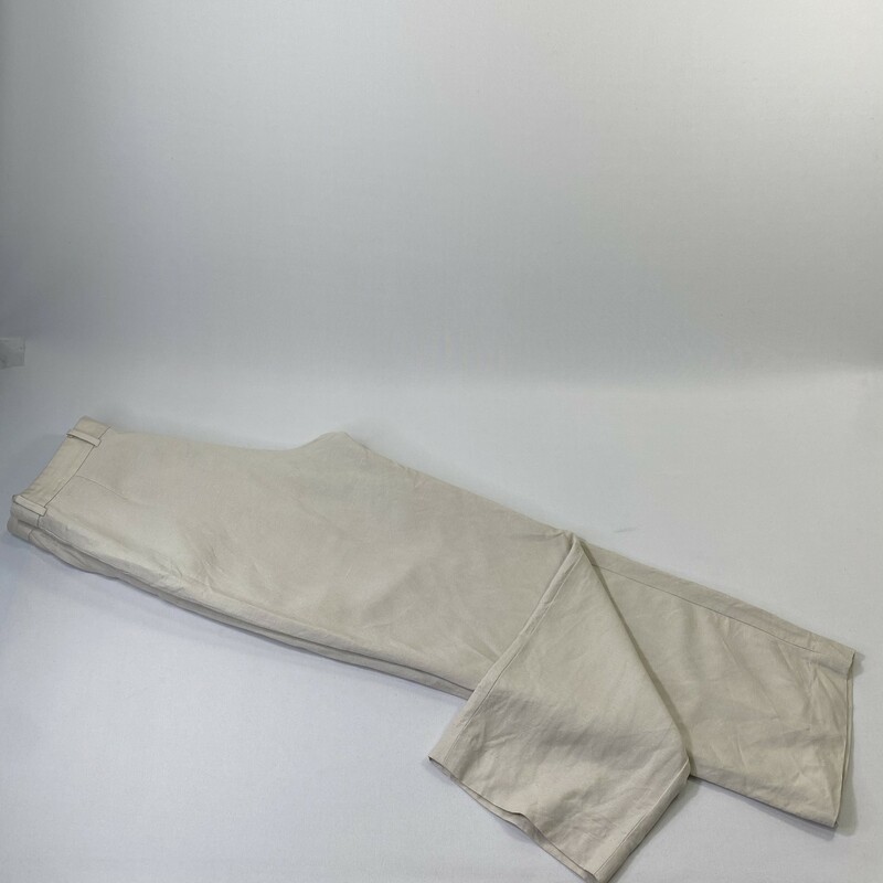 100-1088 Calvin Klein, Tan, Size: 8<br />
beige linen pants 55% linen 45% rayon  good