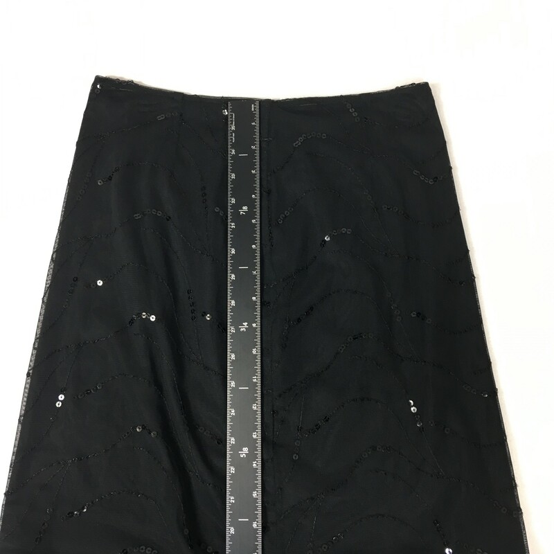 100-0152 Arden B., Black, Size: Medium Black above the knee skirt linen/rayon  Good  Condition