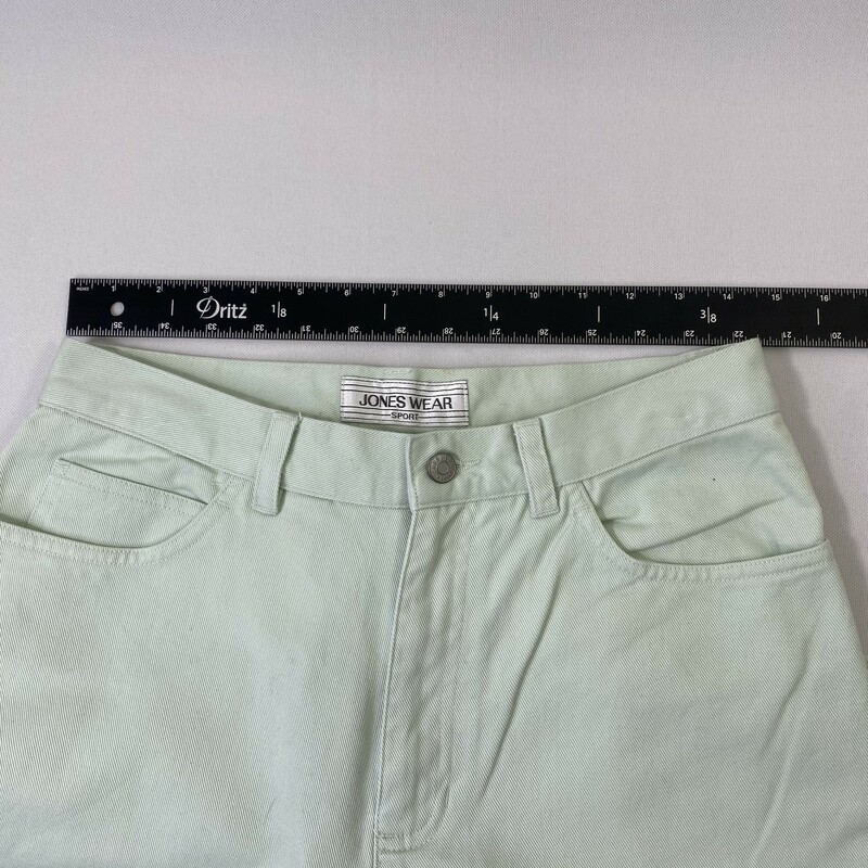 121-048 Jones Wear, Green, Size: 10 green jean style pants 100% cotton
