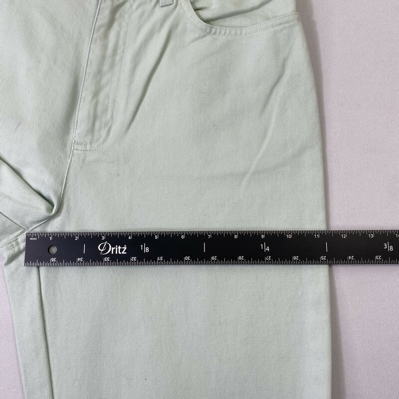 121-048 Jones Wear, Green, Size: 10 green jean style pants 100% cotton