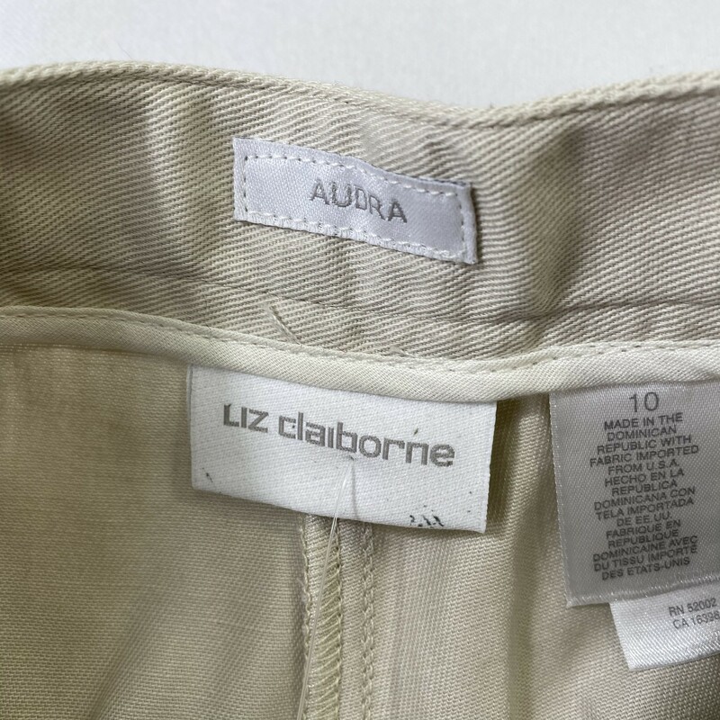 121-051 Audra, Beige, Size: 10 beige dress pants 100% cotton
