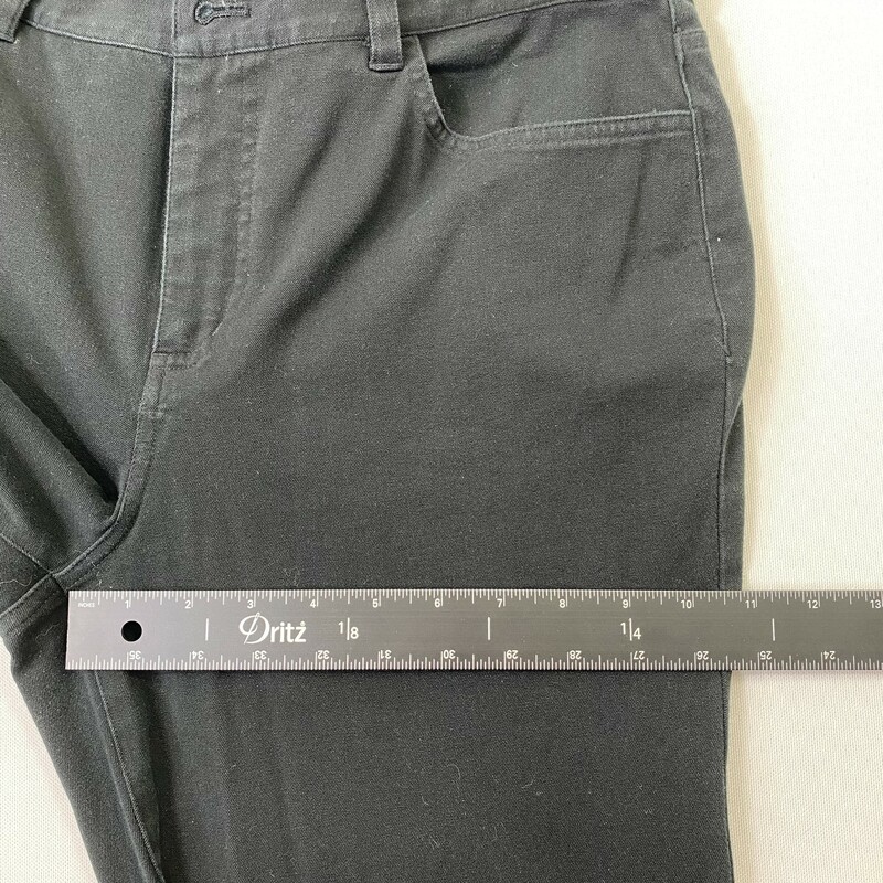 114-023 Chaps, Black, Size: 10 Black Pants 93% Cotton 7% Elastane