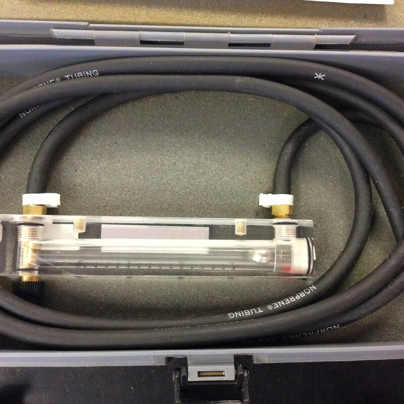 Dwyer Instruments VFB-540BV 4in Scale Flow Meter, 15 - 150 SCFH Air, Brass Valve