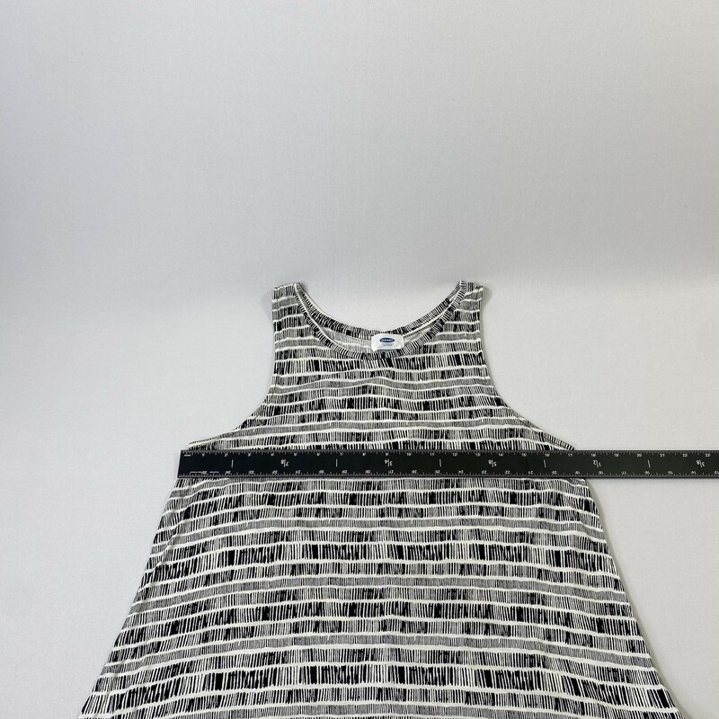 Old Navy Patterned Halter, White, Size: Medium swing tank top 100% rayon like new