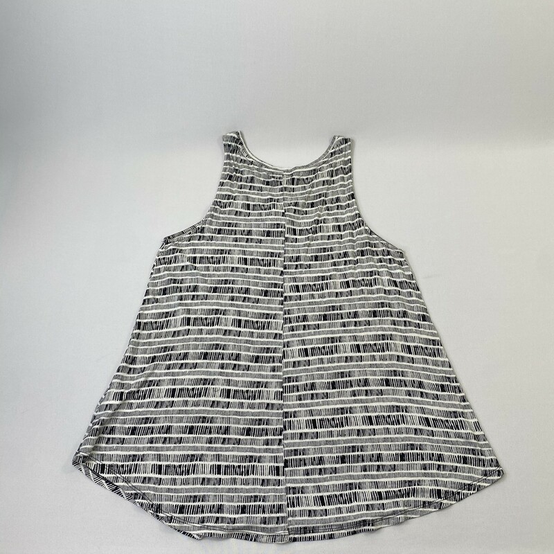 Old Navy Patterned Halter, White, Size: Medium swing tank top 100% rayon like new