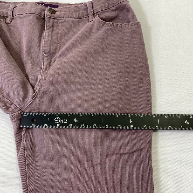 Gloria Vanderbilt Petite, Mauve, Size: 16 98% cotton 2% elastane