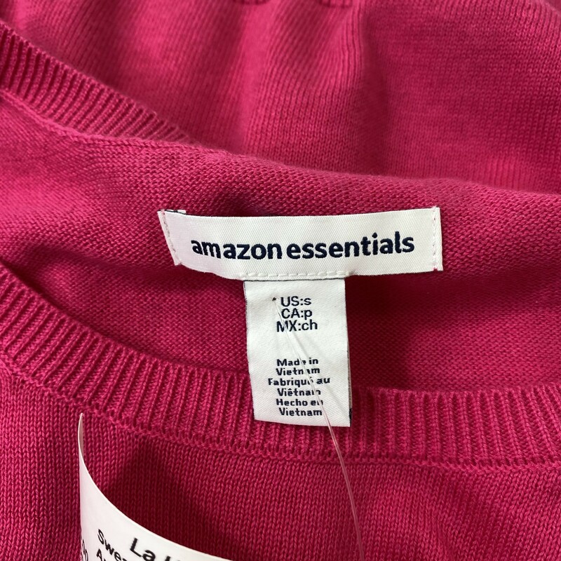 Amazon Essentials Thin Sw, Hot Pink, Size: Small 55% cotton 25% modal 20% polyester