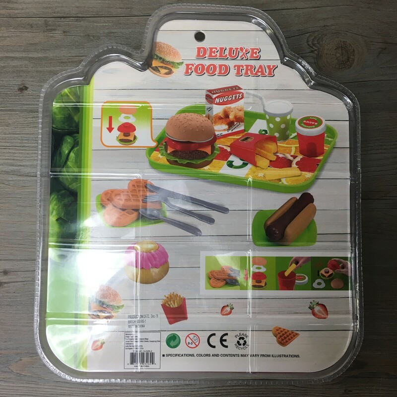 Deluxe Food Tray- HotDog, Multi, Size: New!