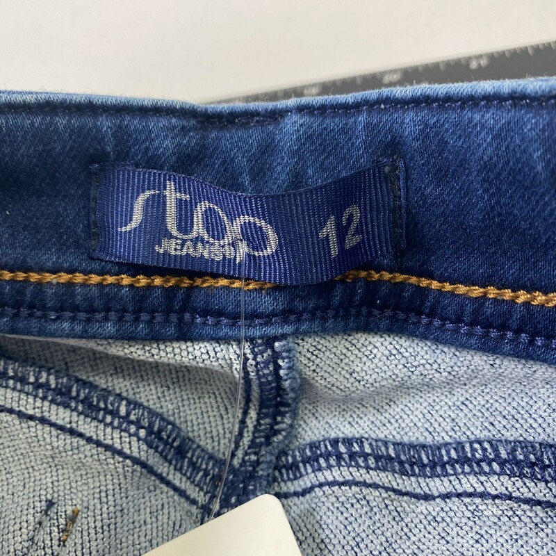 100-851 Stop Jeans, Blue, Size: 12 blue stretchy jeans 70% algodon 28% polyester 2% elastane  good