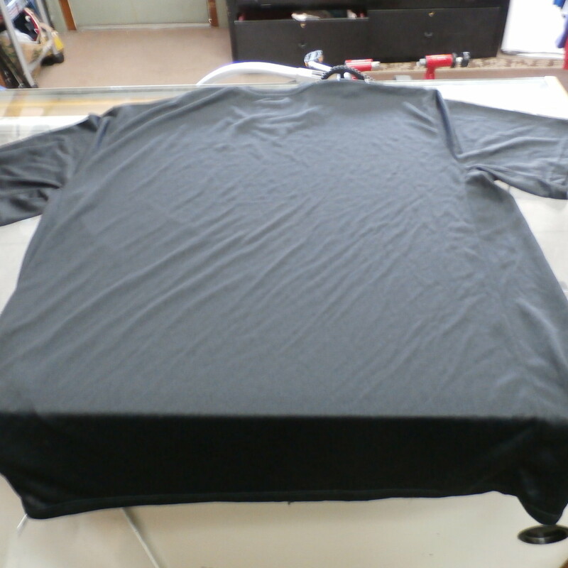Nike Dri-FIT Men's Short Sleeve Shirt Size Large Black Polyester #25273
Rating:   (see below) 2 - Great Condition
Team: n/a
Player: n/a
Brand: Nike
Size: Large - Men's(Measured Flat: Across chest 22\", length 29\")
Measured flat: arm pit to arm pit; top of shoulder to the hem
Color: Black
Style: short sleeve screen pressed shirt; Dri-FIT
Material: 100% Polyester
Condition: - Great Condition - wrinkled; material looks and feels great; clean and crisp; lightly used; normal signs of use; no stains rips or holes
Item #: 25273
Shipping: FREE